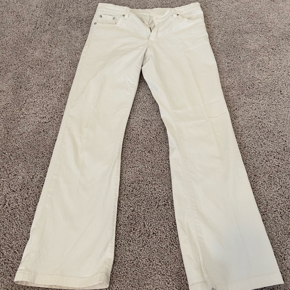 lacoste white pants 38